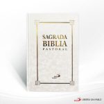 SAGRADA BIBLIA PASTORAL BLANCA SIN MOTIVO CANTO DORADO  SAN PABLO