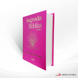 SAGRADA BIBLIA CATOLICA XV AÑOS COLOR ROSA  SAN PABLO